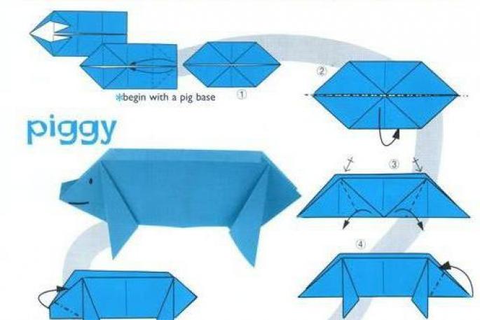 Как сделать из бумаги животных оригами?
