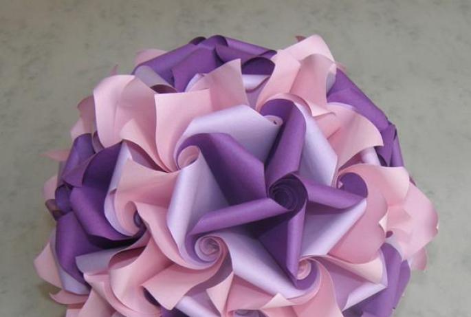 Оригами цветы — простые схемы для детей