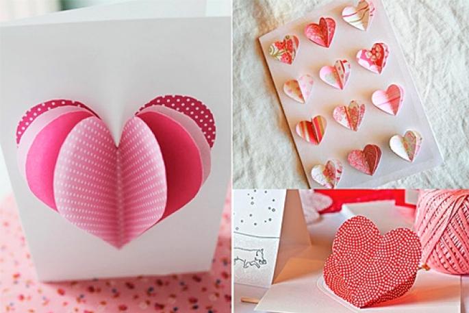 Сердечки из бумаги своими руками: самые простые способы сделать валентинку Как сделать из бумаги открытку виде сердца